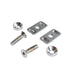 Chrome Swingarm End Plate Adjuster Hardware Kit - V-Twin 2000-6 - OEM 41113-90 - Big Twin 1991-2005