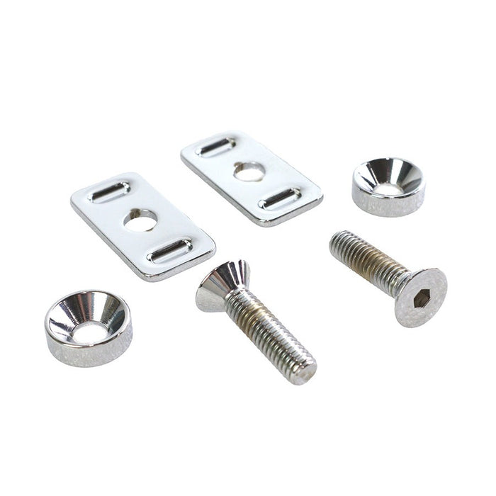 Chrome Swingarm End Plate Adjuster Hardware Kit - V-Twin 2000-6 - OEM 41113-90 - Big Twin 1991-2005