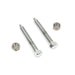 Chrome Rear Axle Adjuster Screw - V-Twin 2023-2 - OEM 47579-00 - Twin Cam Softail 2000-2007