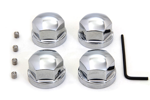 Colony Engine Cylinder Head Bolt Cover Chrome
