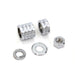 Front Axle Spacer Kit Groove Style Chrome - V-Twin 2029-5 - OEM 43617-00 - Twin Cam Softail 2000-2006