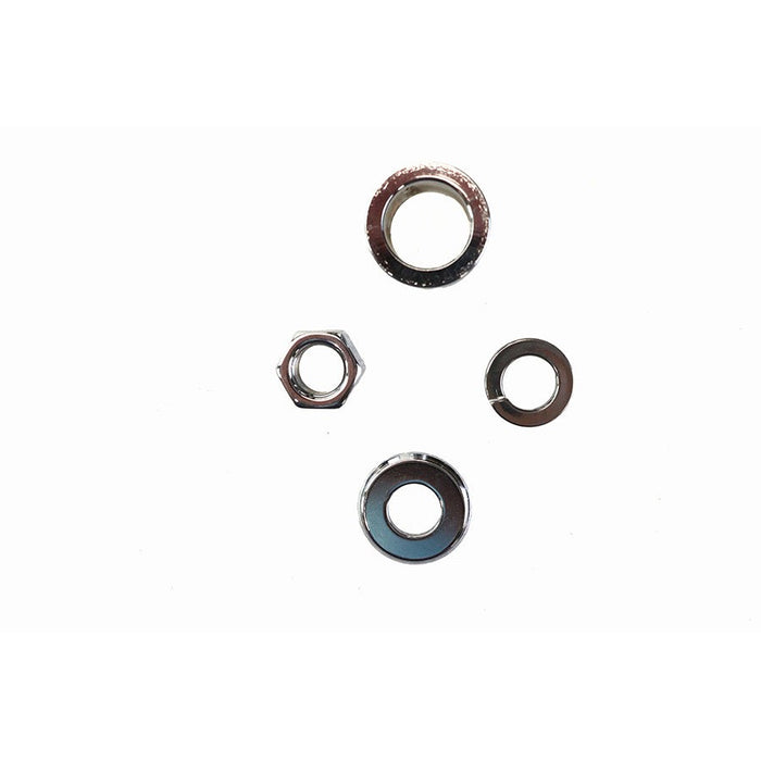 Front Axle Spacer Kit Groove Style Chrome - V-Twin 2033-4 - OEM 43683-00 - Twin Cam Softail 2000-2006