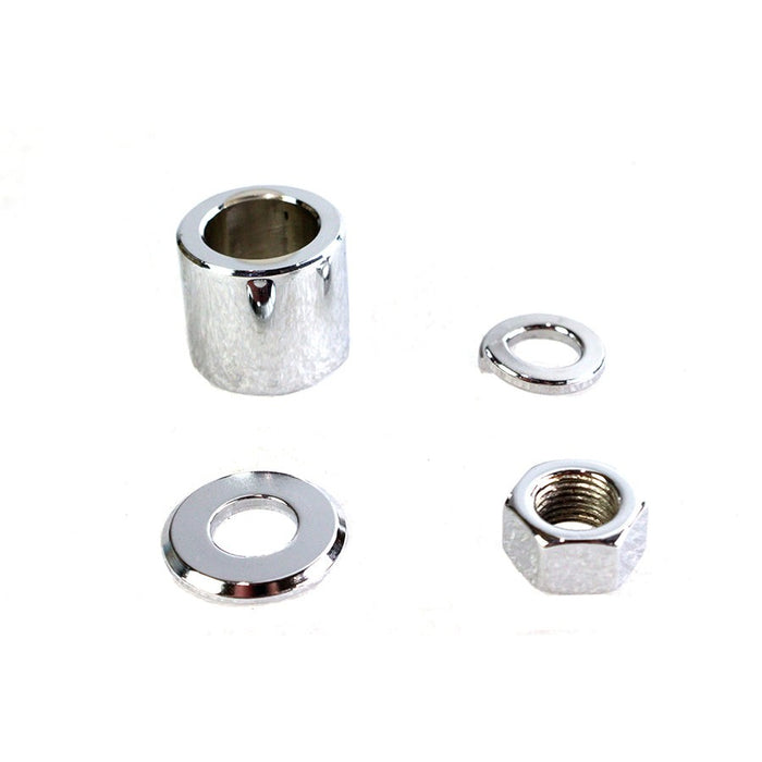Front Axle Spacer Kit Smooth Style Chrome - V-Twin 2034-4 - Twin Cam Softail 2000-2006