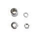 Front Axle Spacer Kit Smooth Style Chrome - V-Twin 2034-4 - Twin Cam Softail 2000-2006