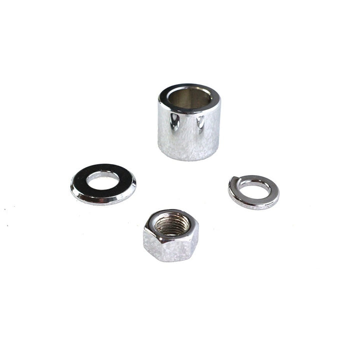 Front Axle Spacer Kit Smooth Style Chrome - V-Twin 2034-4 - Twin Cam Softail 2000-2006