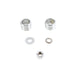 Chrome Groove Style Front Axle Spacer Kit - V-Twin 2035-5 - OEM 43520-00 - Twin Cam Touring 2000-2007