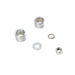 Chrome Groove Style Front Axle Spacer Kit - V-Twin 2035-5 - OEM 43520-00 - Twin Cam Touring 2000-2007