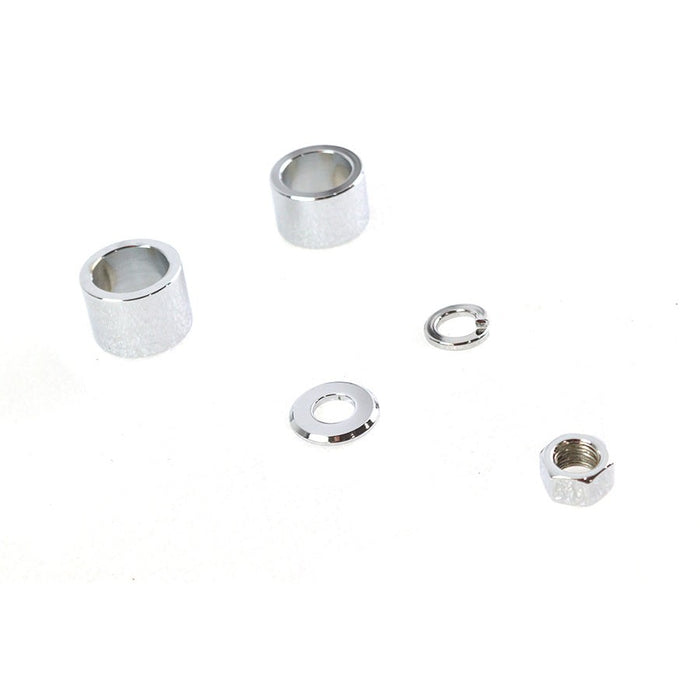 Front Axle Spacer Kit Smooth Style Chrome - V-Twin 2036-5 - OEM 43520-00 - Twin Cam Touring 2000-2007