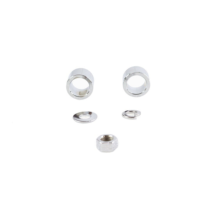 Front Axle Spacer Kit Smooth Style Chrome - V-Twin 2036-5 - OEM 43520-00 - Twin Cam Touring 2000-2007