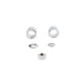 Front Axle Spacer Kit Smooth Style Chrome - V-Twin 2036-5 - OEM 43520-00 - Twin Cam Touring 2000-2007