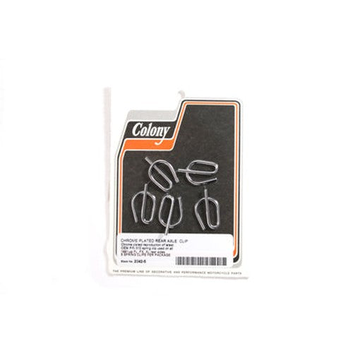 Chrome Rear Axle Spring Clips - V-Twin 2042-5 - OEM 510