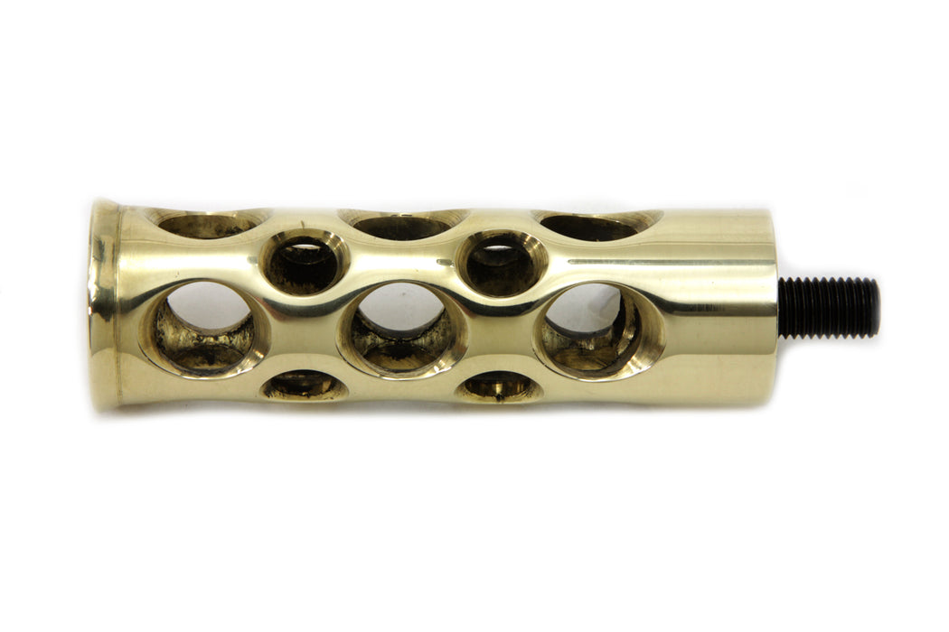 V-Twin Manufacturing Brass Swiss Cheese Shifter Peg
