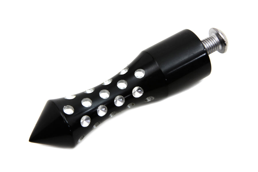 V-Twin Manufacturing Black Agostinni Shifter Footpeg Spike Style - additional view 2