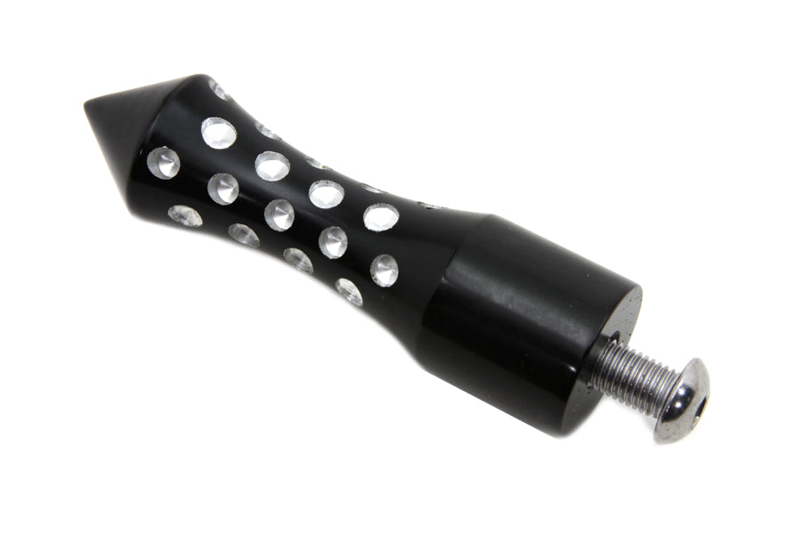 V-Twin Manufacturing Black Agostinni Shifter Footpeg Spike Style - additional view 3