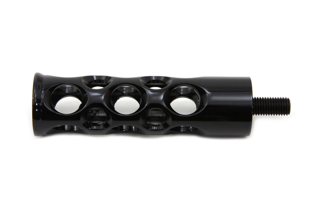 V-Twin Manufacturing Black Swiss Cheese Shifter Peg