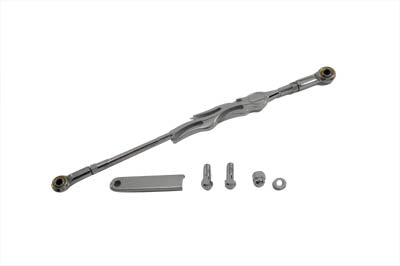 V-Twin Manufacturing Shifter Rod Kit Flame Style Chrome
