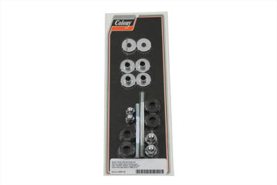 Colony Gas Tank Mount Kit Chrome Acorn Type