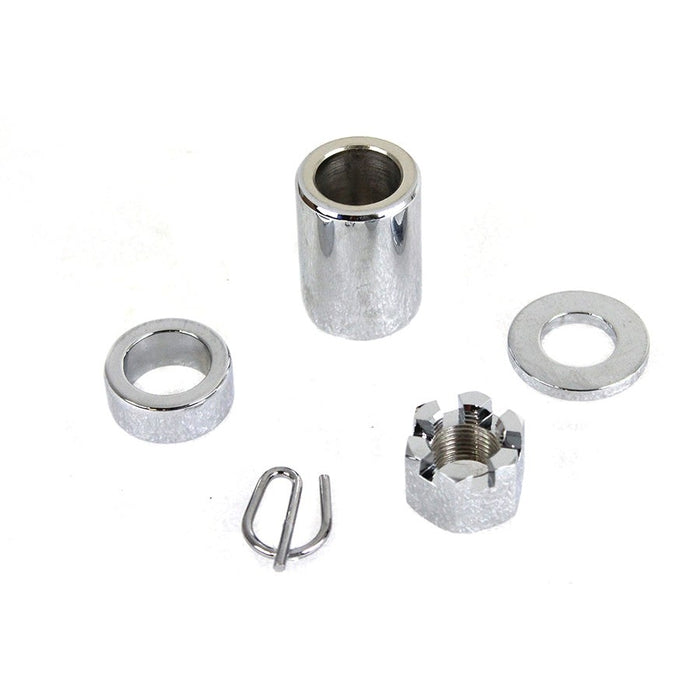 Chrome Rear Axle Nut Kit - V-Twin 2150-5 - Twin Cam Touring 2000-2001