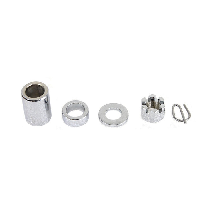 Chrome Rear Axle Nut Kit - V-Twin 2150-5 - Twin Cam Touring 2000-2001