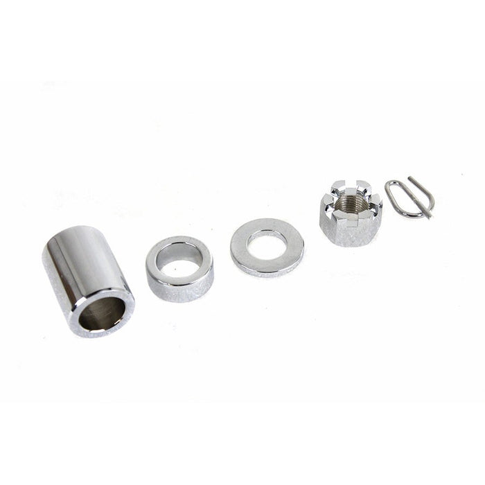 Chrome Rear Axle Nut Kit - V-Twin 2150-5 - Twin Cam Touring 2000-2001