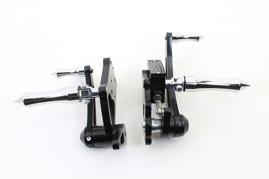 V-Twin Manufacturing Black Billet Extended Forward Control Set - additional view 2