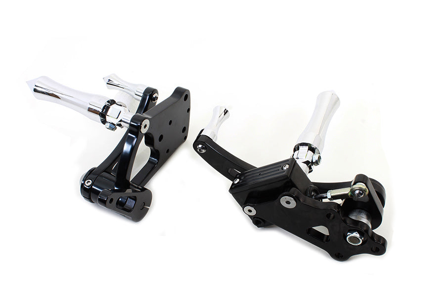 V-Twin Manufacturing Black Billet Extended Forward Control Set - additional view 4
