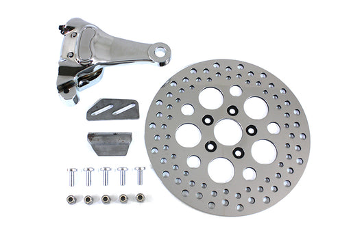V-Twin Manufacturing Chrome Rear 4 Piston Caliper and 11-1/2 Disc Kit