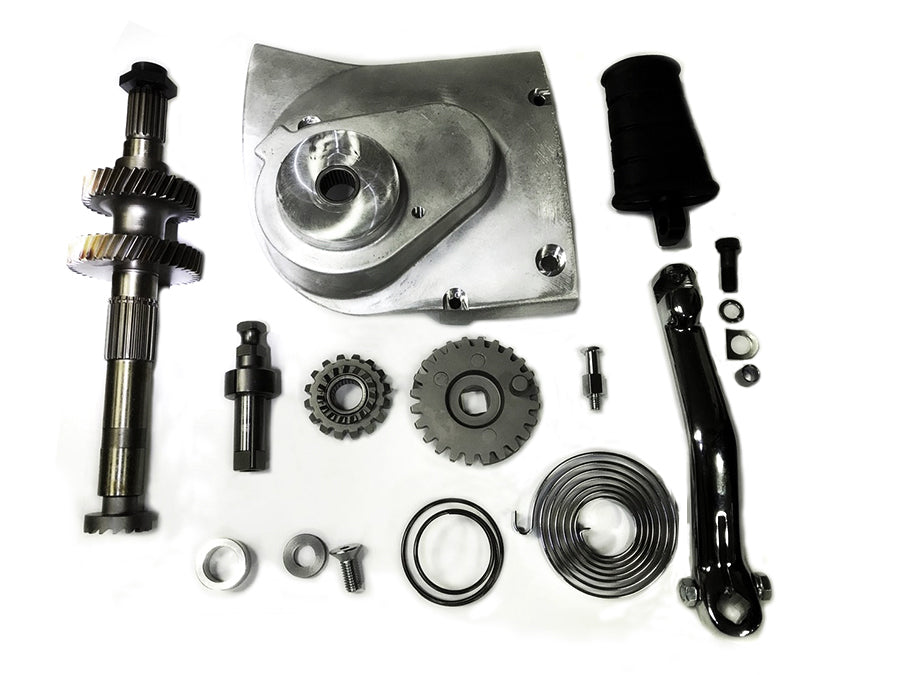 V-Twin Manufacturing Kick Starter Conversion Kit Alloy Finish