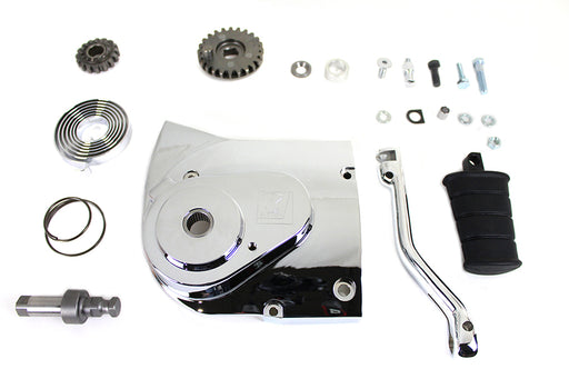V-Twin Manufacturing Kick Starter Conversion Kit Chrome