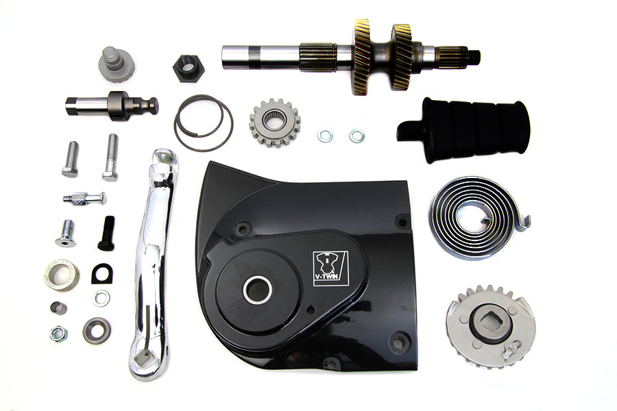V-Twin Manufacturing Kick Starter Conversion Kit Black