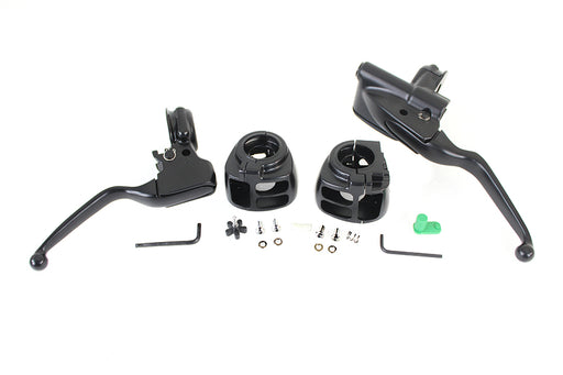 V-Twin Manufacturing Handlebar Control Kit Black
