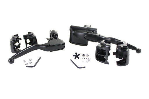 V-Twin Manufacturing Handlebar Control Kit Black
