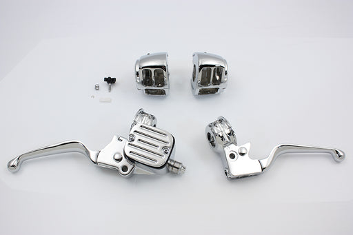 V-Twin Manufacturing Contour Style Chrome Handlebar Control Kit - additional view 2