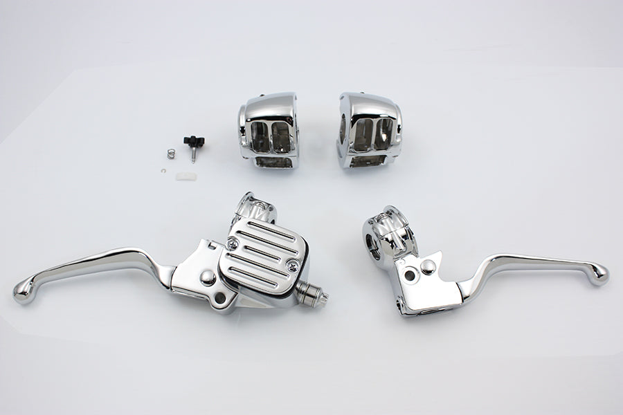 V-Twin Manufacturing Contour Style Chrome Handlebar Control Kit - additional view 2