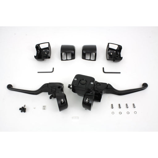 Smooth Contour Handlebar Control Kit Black - V-Twin 22-1161