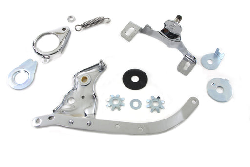 V-Twin Manufacturing Chrome Foot Clutch Control Assembly