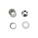 Rear Axle Spacer Kit Smooth Style Chrome - V-Twin 2257-4 - Sportster 2005-2007