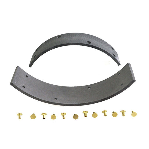 Rear Brake Shoe Linings with Rivets - Duro 41848-38 - OEM 41848-38