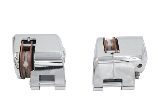 Duro Chrome 1-Piston Front Brake Caliper Set