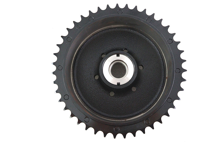 V-Twin Manufacturing 1947-1953 Indian Chief Rear Brake Drum Black - additional view 4