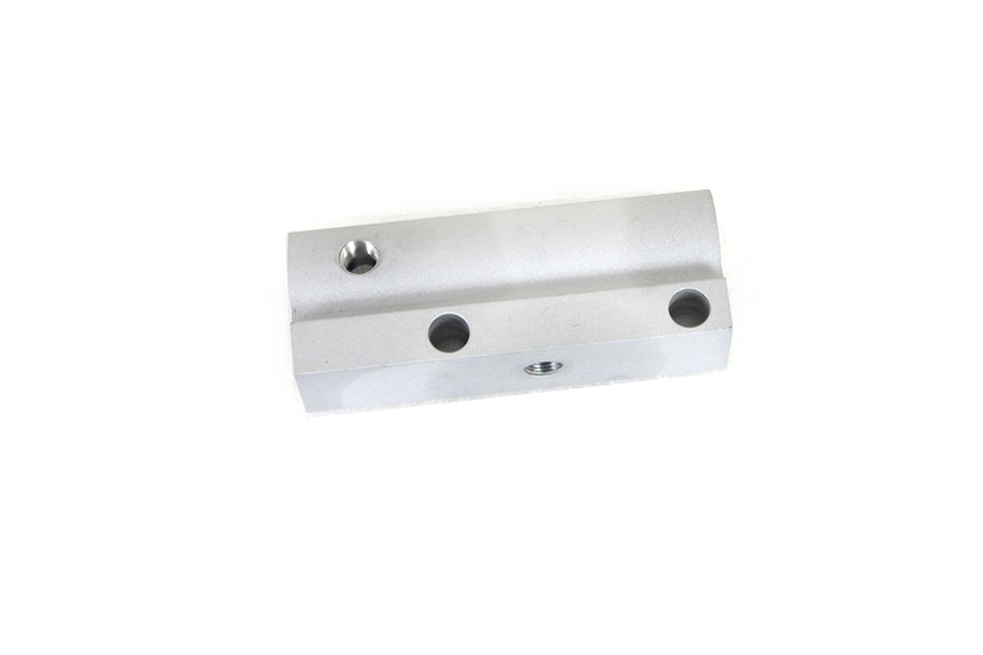 V-Twin Manufacturing Rear Remote Mount Master Cylinder Natural Alloy with Shot