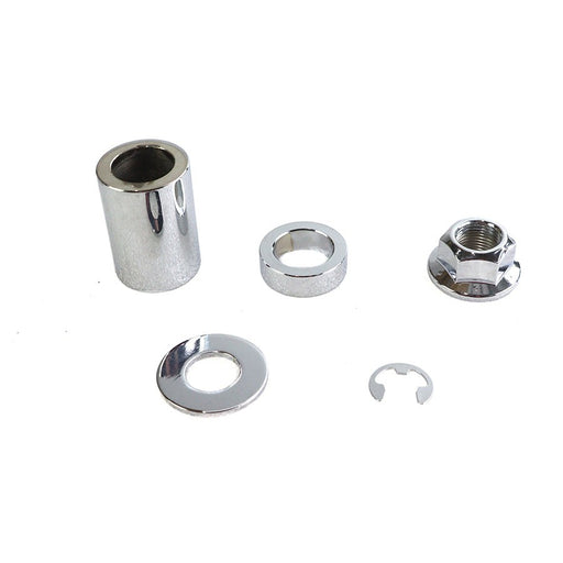 Rear Axle and Nut Spacer Kit Smooth Style Chrome - V-Twin 2335-5 - OEM 40947-06 - Twin Cam Dyna 2006-2007