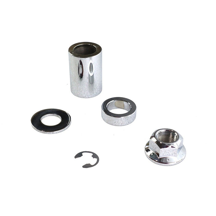 Rear Axle and Nut Spacer Kit Smooth Style Chrome - V-Twin 2335-5 - OEM 40947-06 - Twin Cam Dyna 2006-2007