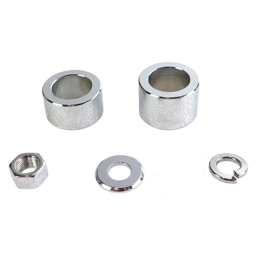 Front Axle Spacer Kit Smooth Style Chrome - V-Twin 2337-5 - Twin Cam Dyna 2006-2007