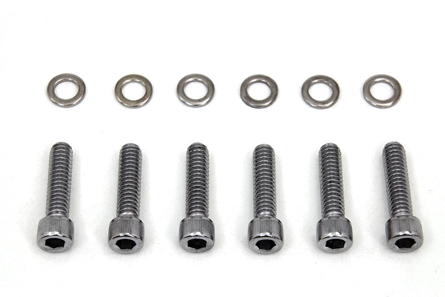 Colony Transmission Shifter Cover Screw Kit Chrome