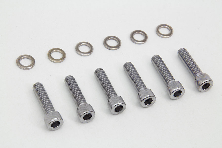 Colony Transmission Shifter Cover Screw Kit Chrome - additional view 2