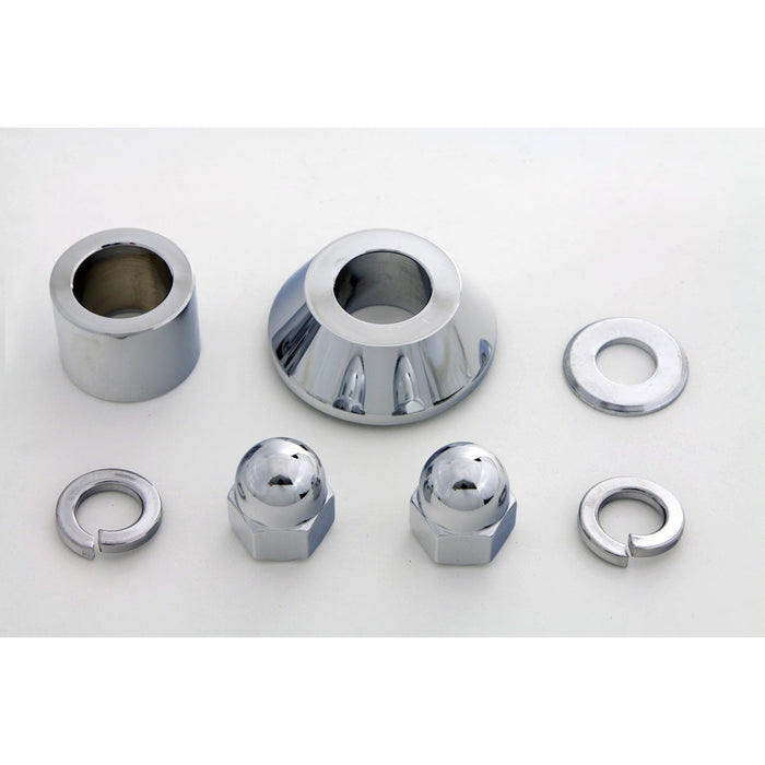 Front Axle Spacer Kit Smooth Style Chrome - V-Twin 2389-7 - Twin Cam Softail 2007+