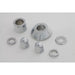 Front Axle Spacer Kit Smooth Style Chrome - V-Twin 2389-7 - Twin Cam Softail 2007+