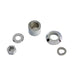 Front Axle Spacer Kit Smooth Style Chrome - V-Twin 2390-5 - Twin Cam Softail 2007+