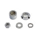 Front Axle Spacer Kit Smooth Style Chrome - V-Twin 2390-5 - Twin Cam Softail 2007+